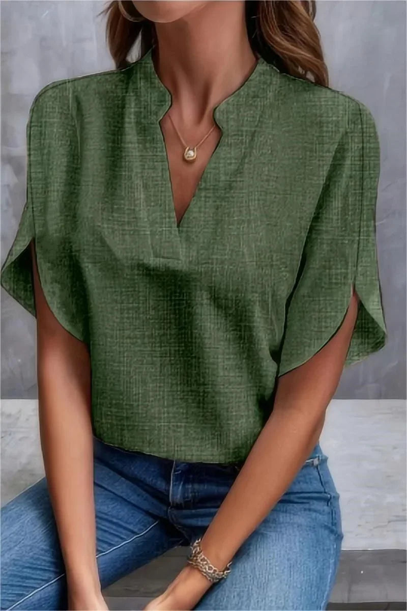Melody | Casual V-Hals Flare Top