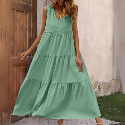 Sara | Losse V-hals Jurk