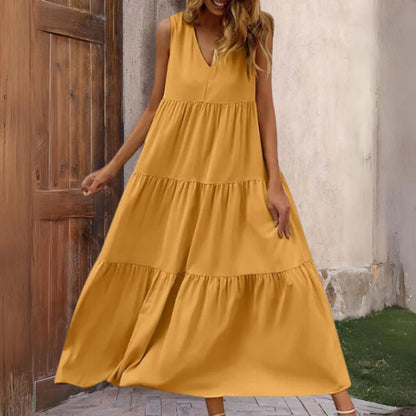 Sara | Losse V-hals Jurk